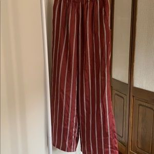 Silky striped pants from Express